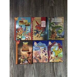 Lot Of Six Walt Disney Wonderful World of Reading Books-Aladdin, Toy Story, Hero